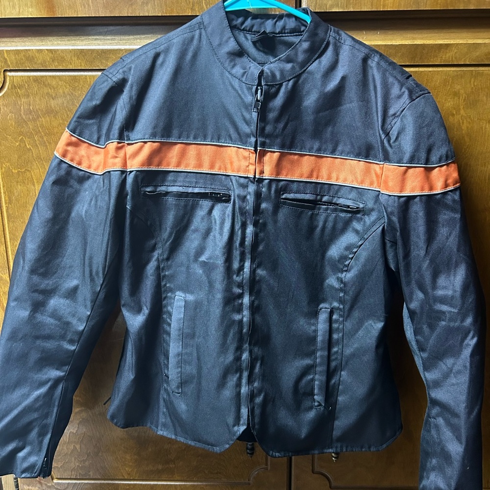 Vance Leather Riding Jacket Canvas Material